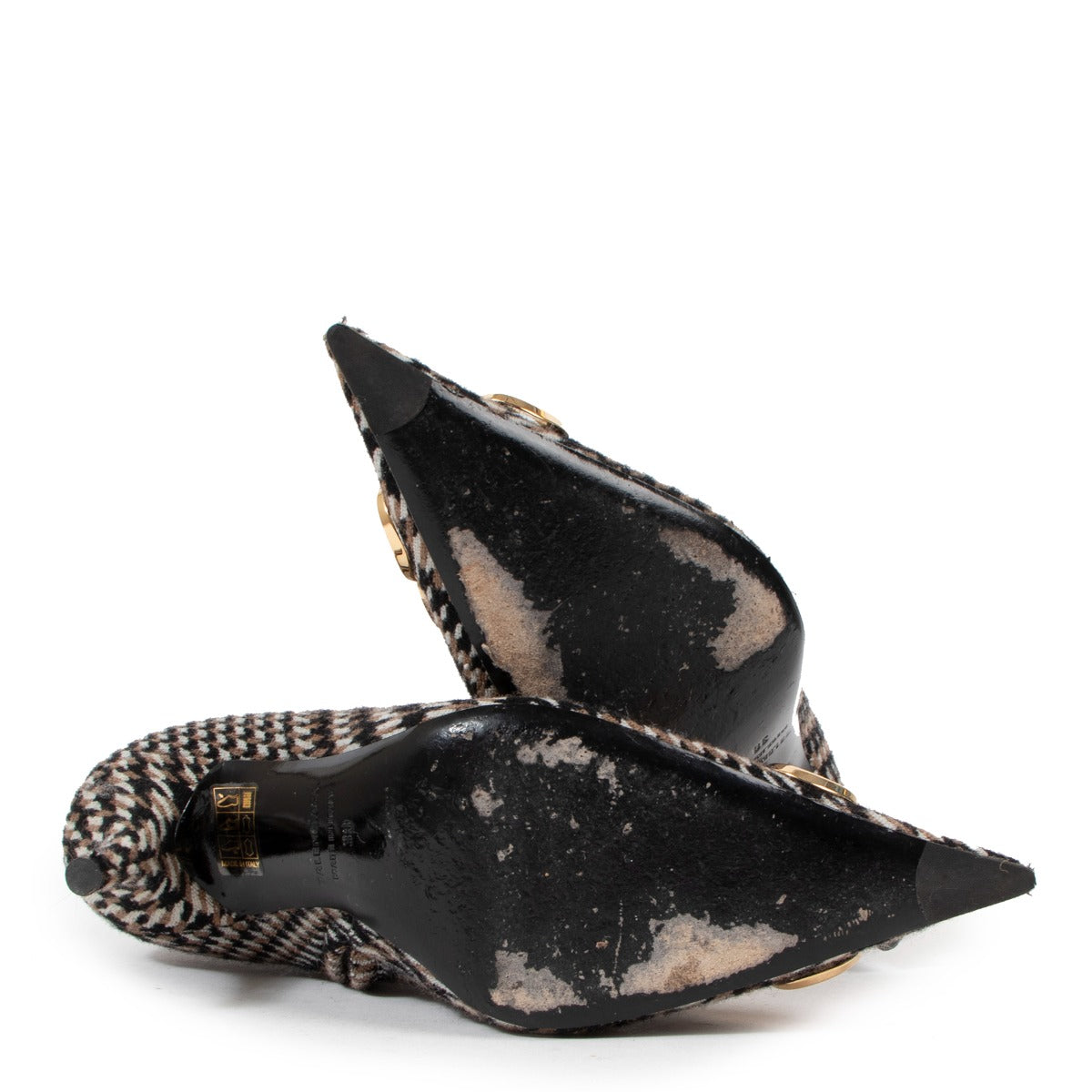 Bottes Balenciaga BB Couteau en tweed - Taille 38