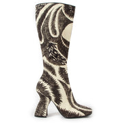 Dries Van Noten Printed Canvas Boots