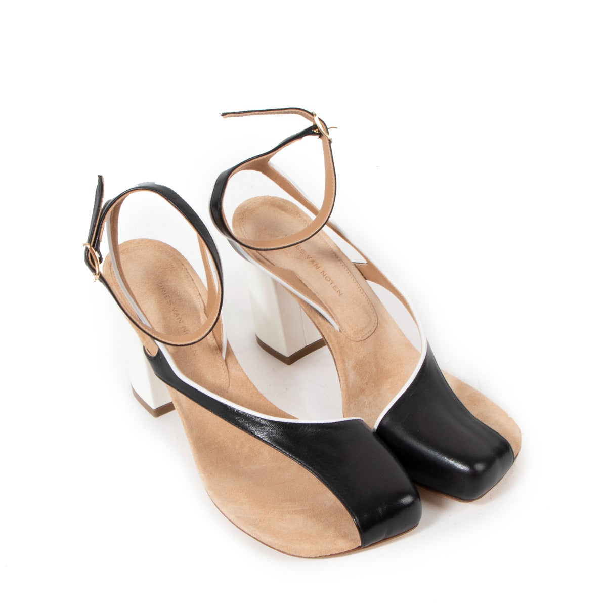 Dries Van Noten Asymmetrical Block-heel Sandals
