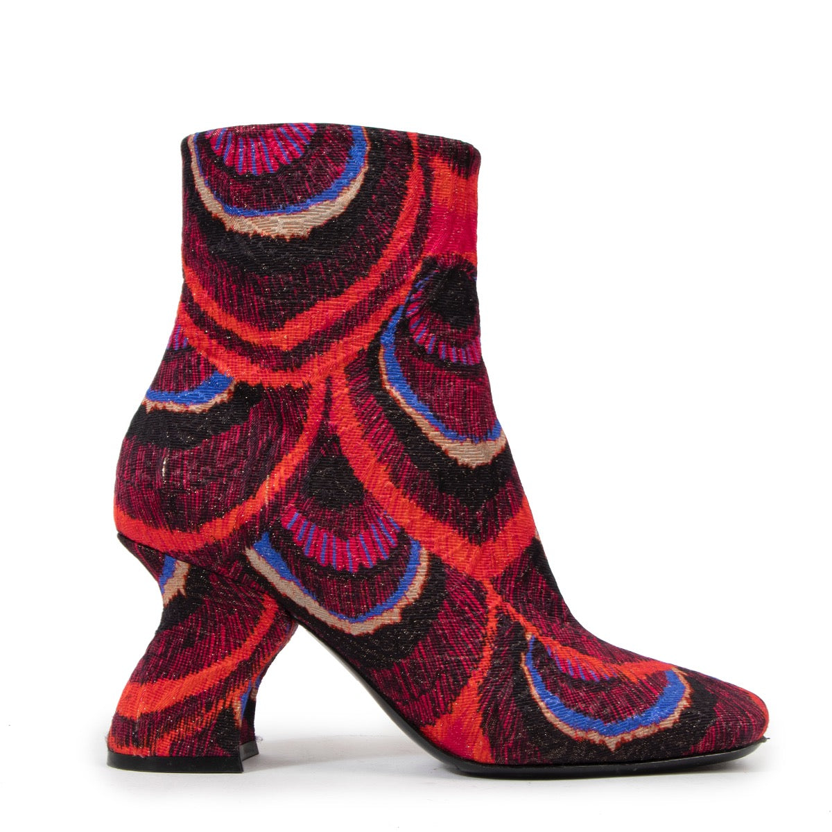 Shop safe online at Labellov in Antwerp these 100% authentic second hand Dries Van Noten Multicolor Ankle Boots - size 38