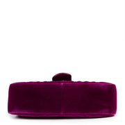 Shop safe online authentic Gucci Purple Velvet Marmont Mini Shoulder bag in very good condition at labellov.Com.