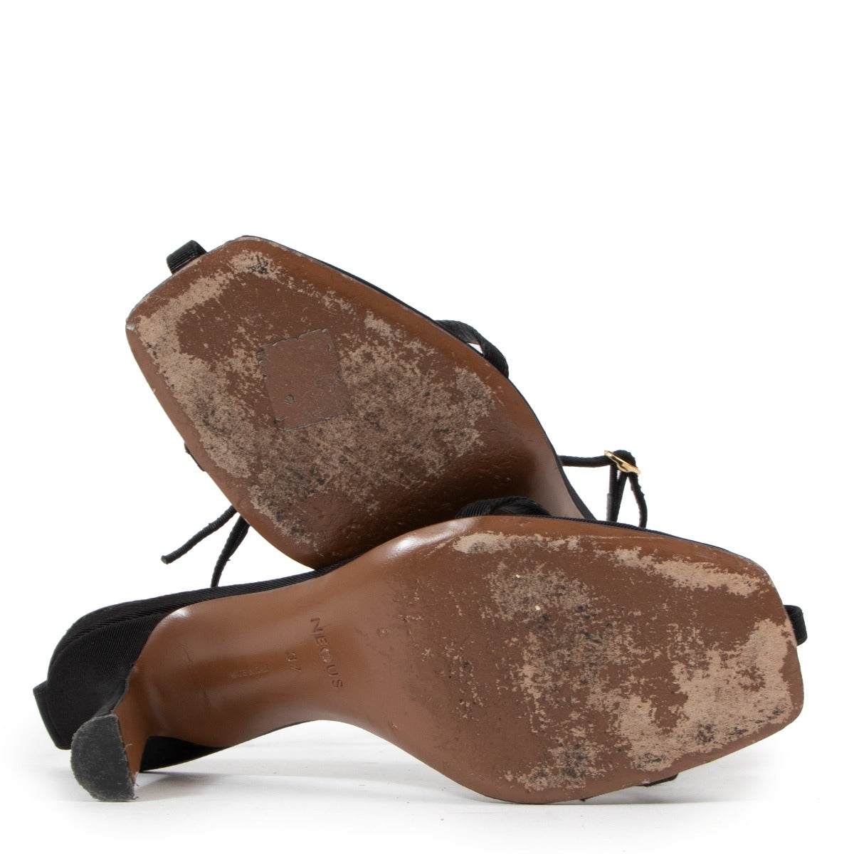Neous Black Jumel Sandals - Size 37