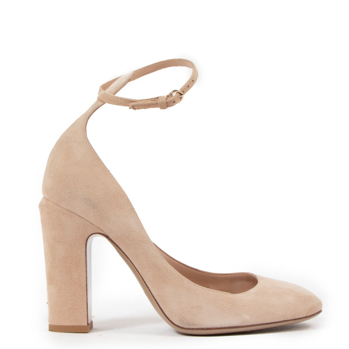 Valentino Garavani Nude Suede Pumps - Size 37,5