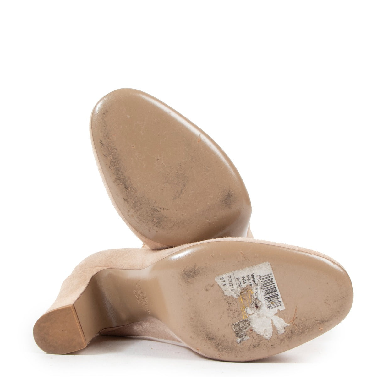 Valentino Garavani Nude Suede Pumps - Size 37,5