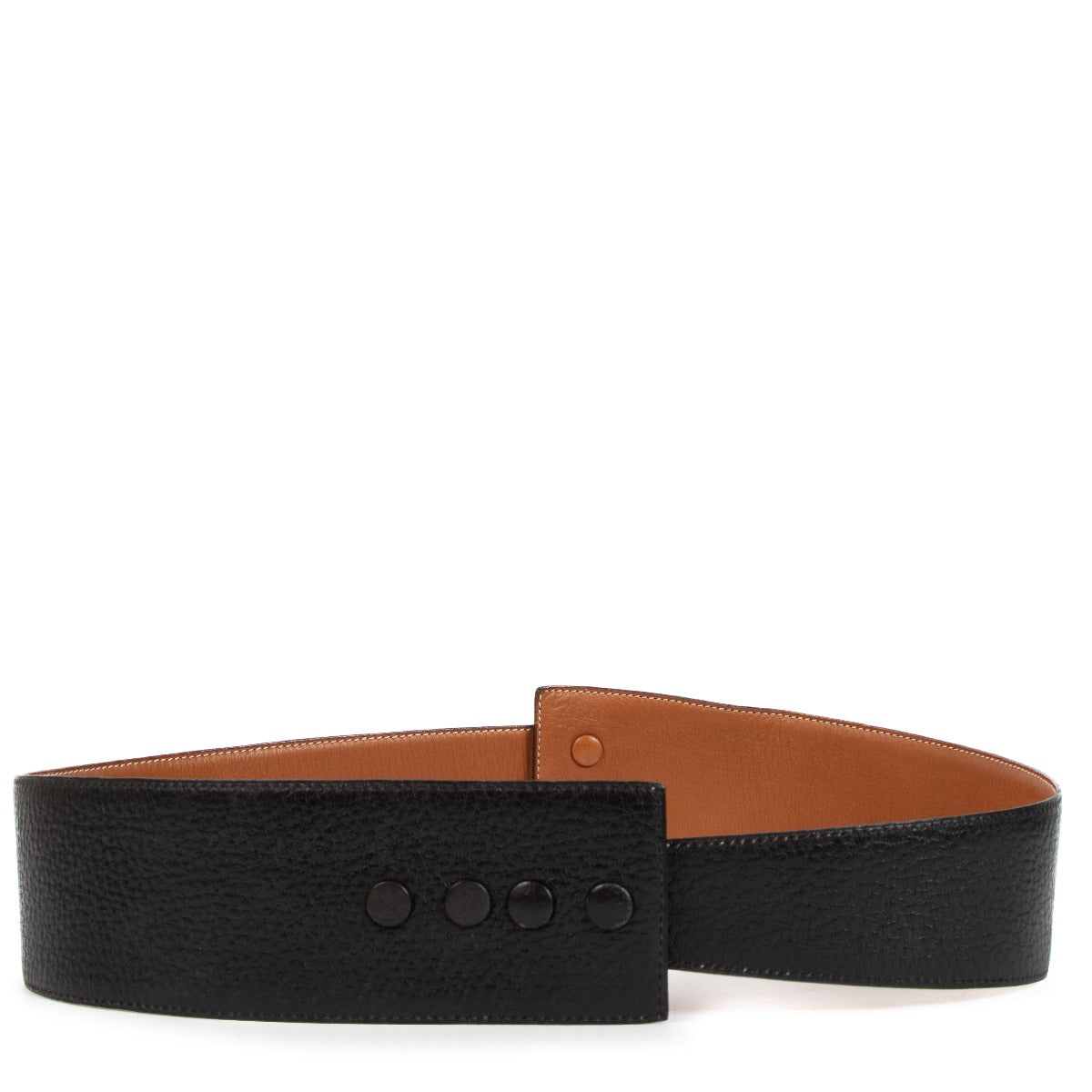 Delvaux Reversible Leather Belt