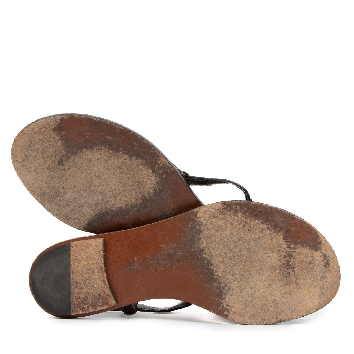 Sandales Gucci marron GG - Taille 37 1/2