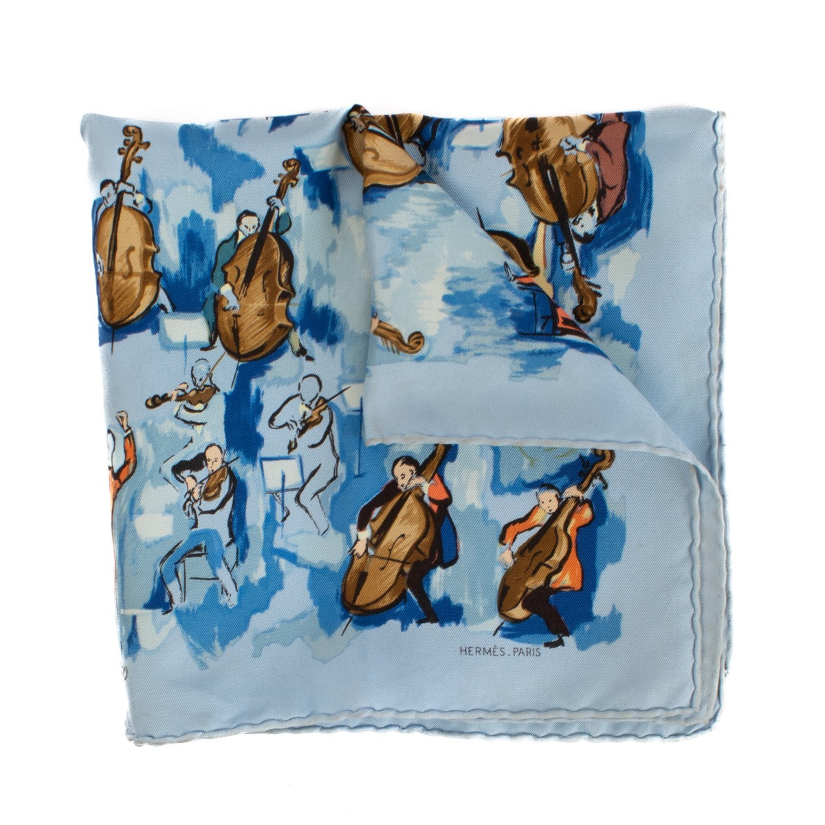 Hermès Blue Concerto 45 Scarf