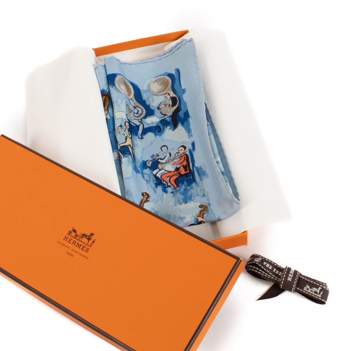 Hermès Blue Concerto 45 Scarf