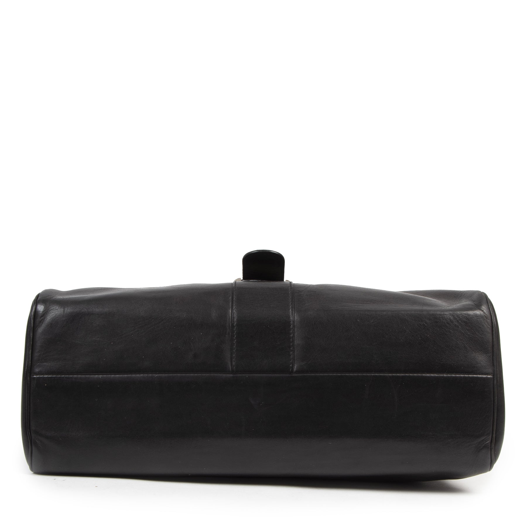 Authentic second-hand vintage Delvaux Black Brillant Besace Shoulder Bag buy online webshop LabelLOV