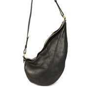 koop veilig online jou tweedehands Delvaux Black Sling Leather Bag