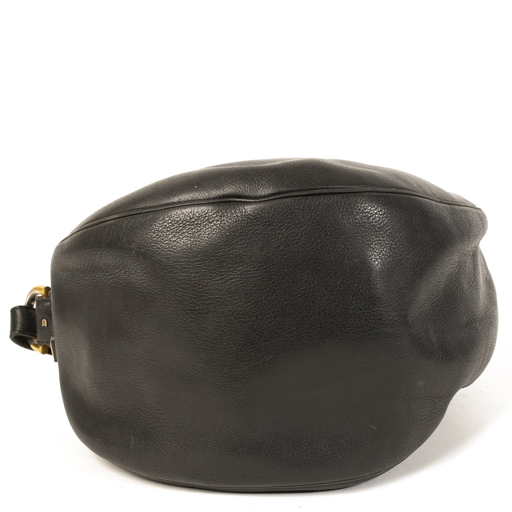 shop safe onilne secondhand Delvaux Black Sling Leather Bag