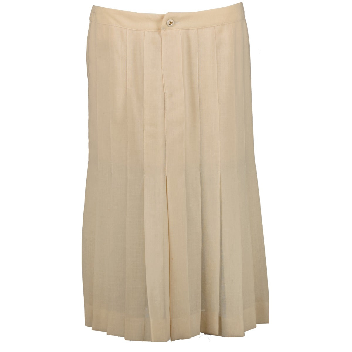 Shop 100% authentic Chanel Beige Pleated Skirt at Labellov.com.