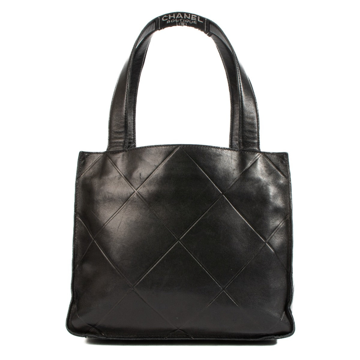 Shop 100% authentic Chanel Black Tag Mini Tote Bag at Labellov.com.