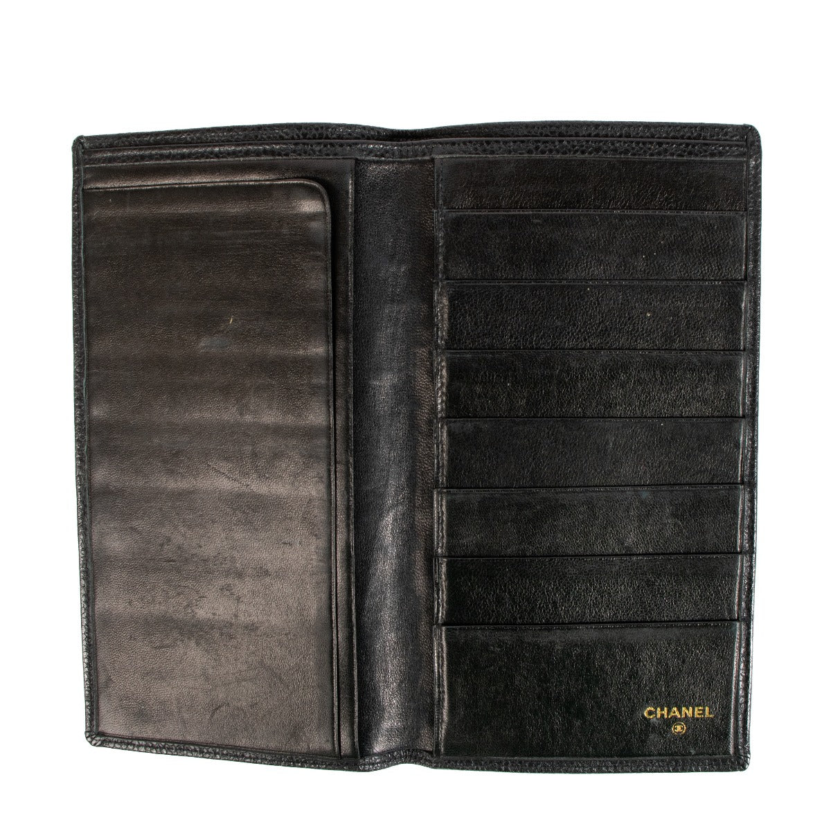 Shop 100% authentic Chanel Black Quilted Caviar Wallet at Labellov.com.