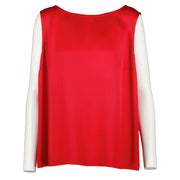 Shop 100% authentic Chanel Red Silk Satin Top at Labellov.com.