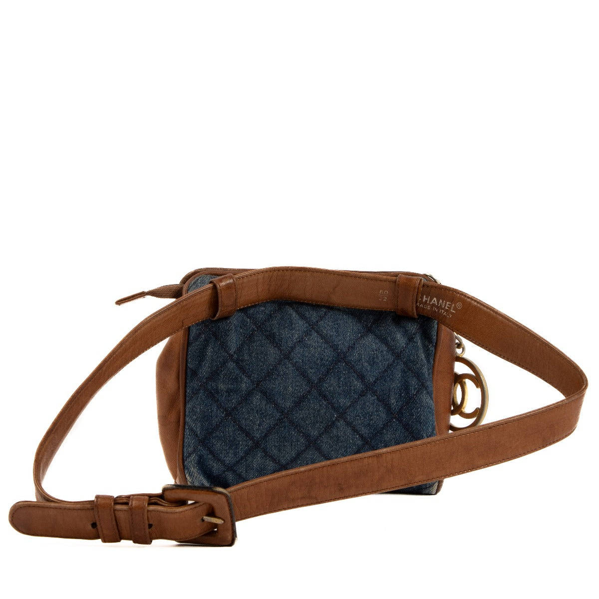 Chanel Vintage Quilted Denim Belt Bag