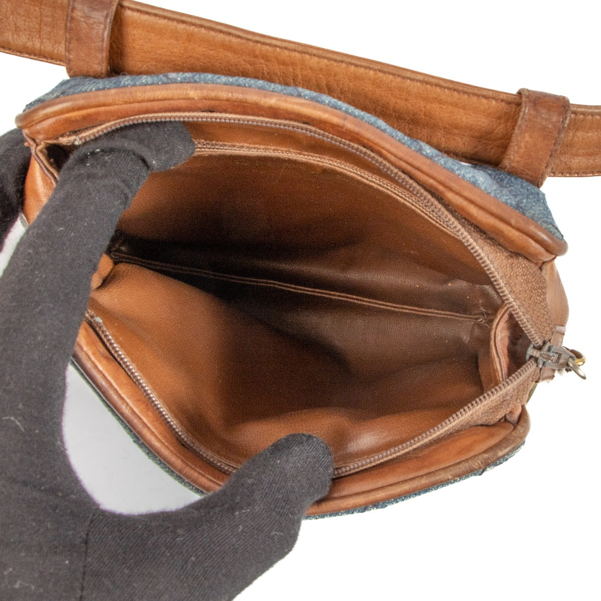 Chanel Vintage Quilted Denim Belt Bag