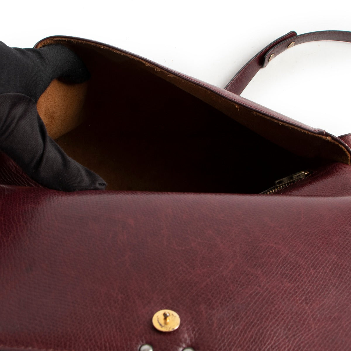 Delvaux Burgundy Poirier