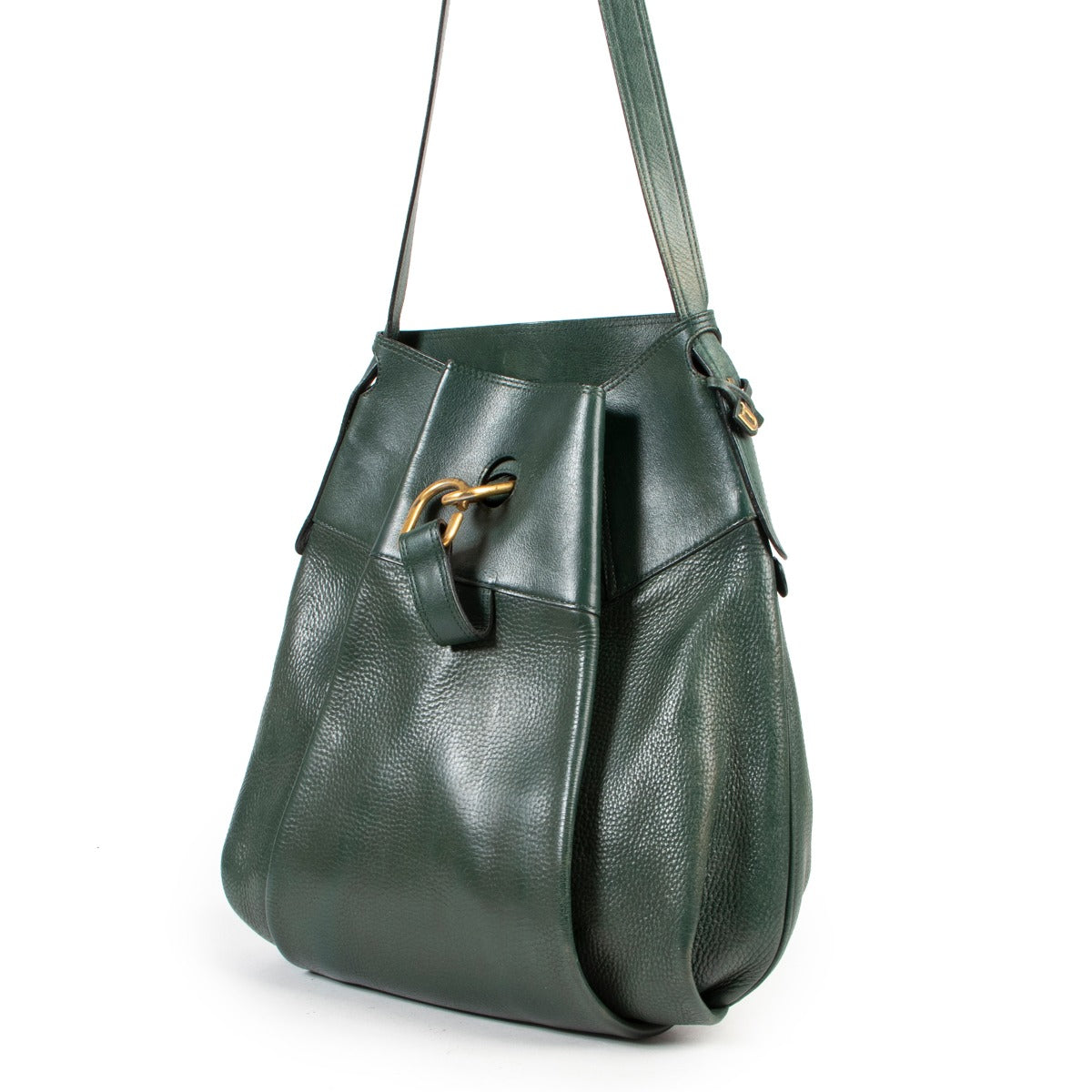 Delvaux Green Leather Faust Bag vintage