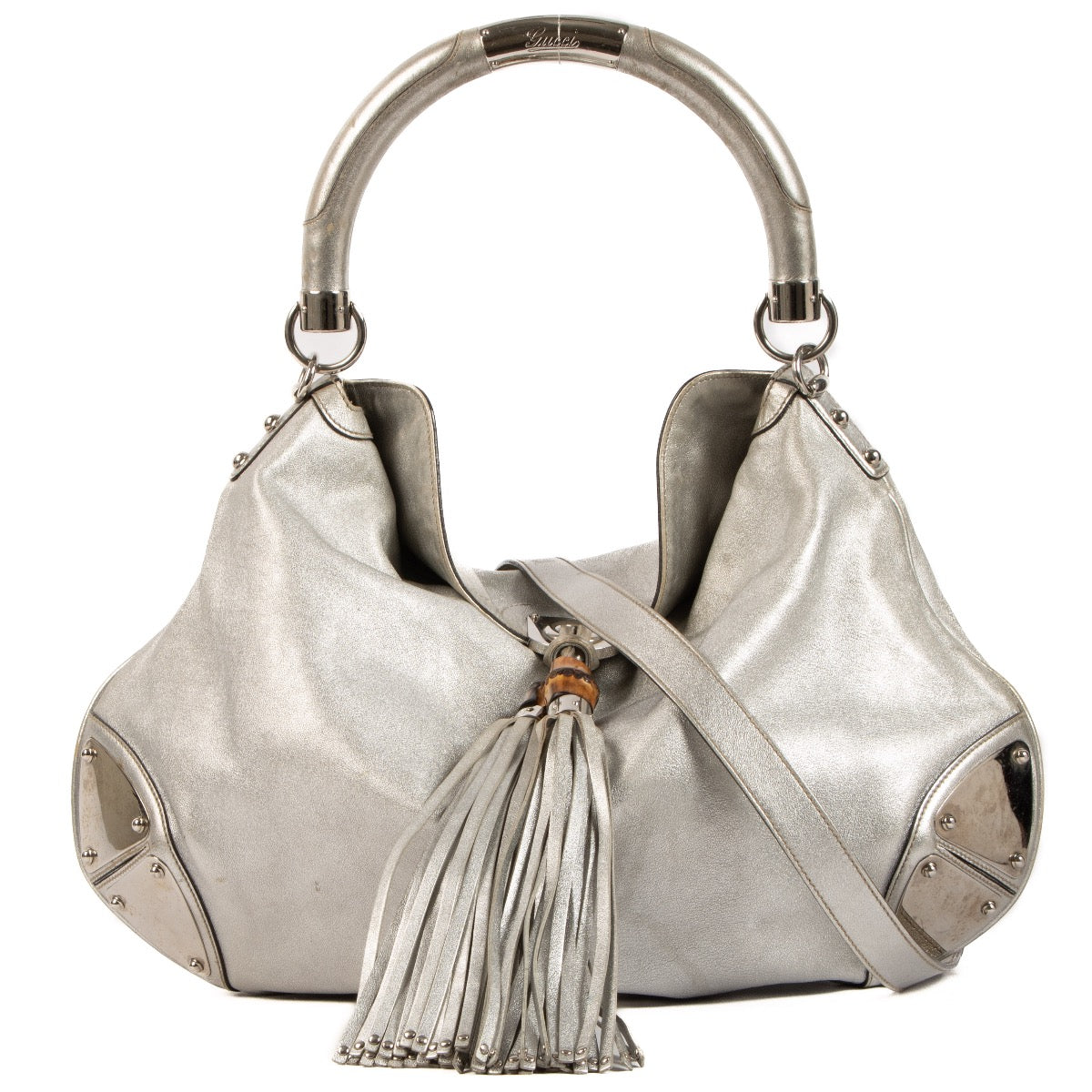 Shop 100% authentic second-hand Gucci Silver Indy Shoulder Bag on Labellov.com