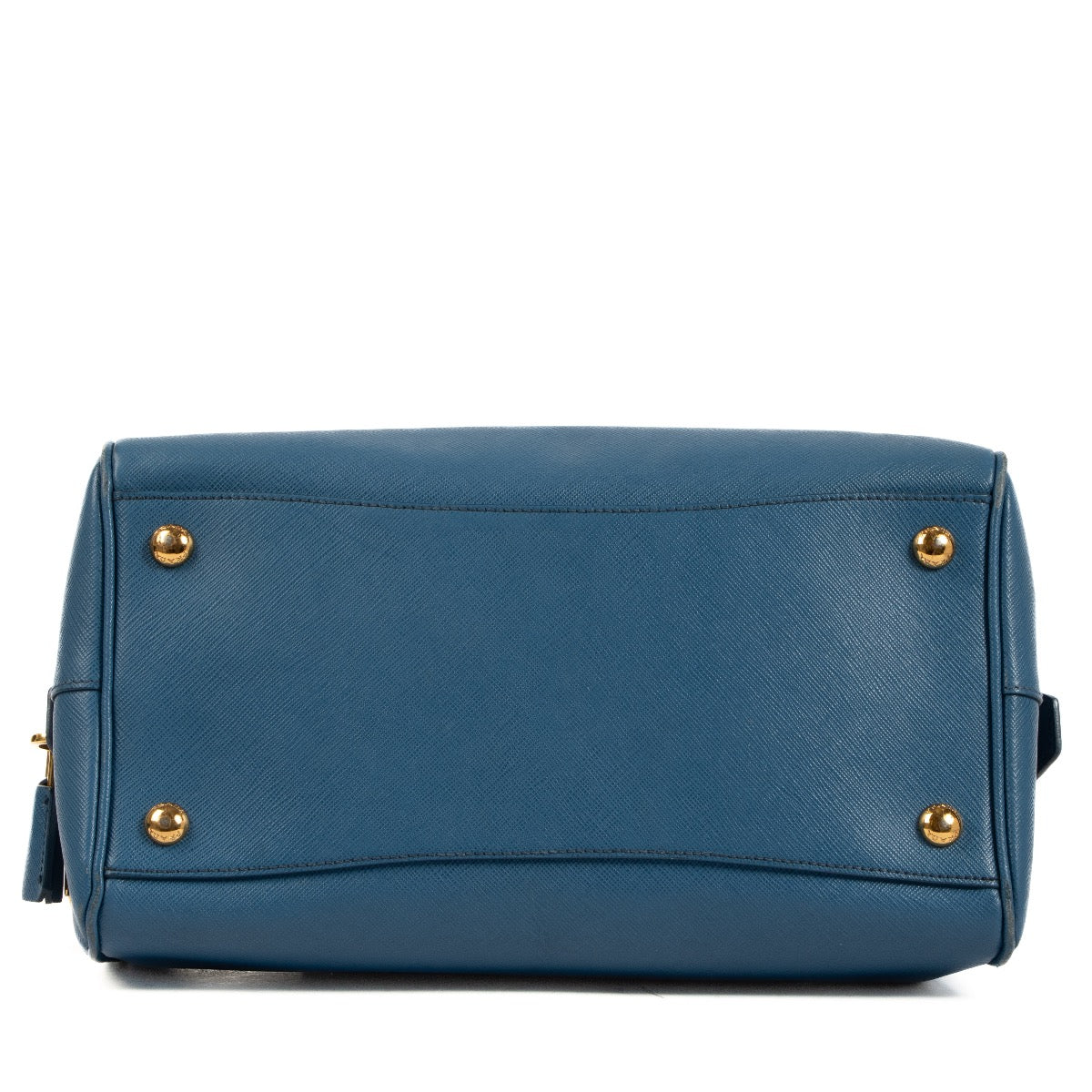 Shop 100% authentic second-hand Prada Blue Saffiano Lux Bowler on Labellov.com