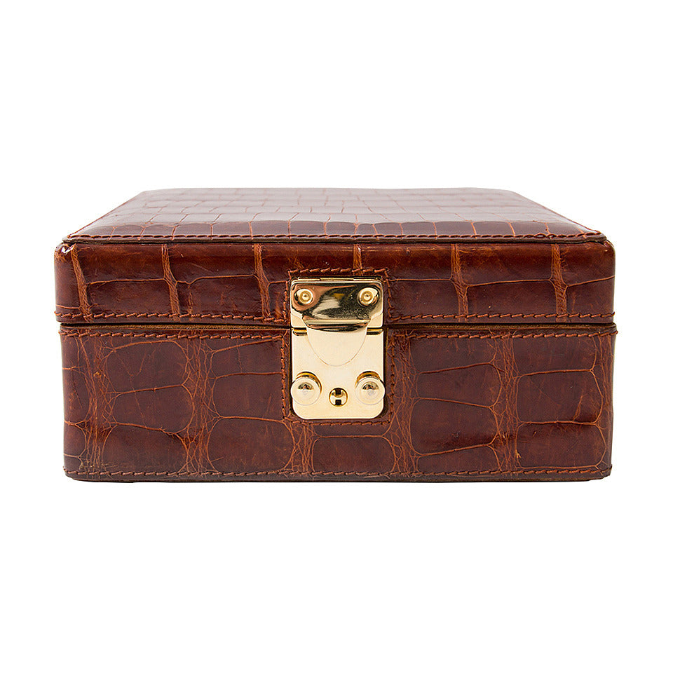Coffret de Montre Loewe en Cuir Croco