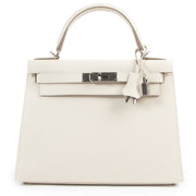 *RARE* Hermès Kelly 28 Sellier Epsom Perso Craie x Gris Perle GHW