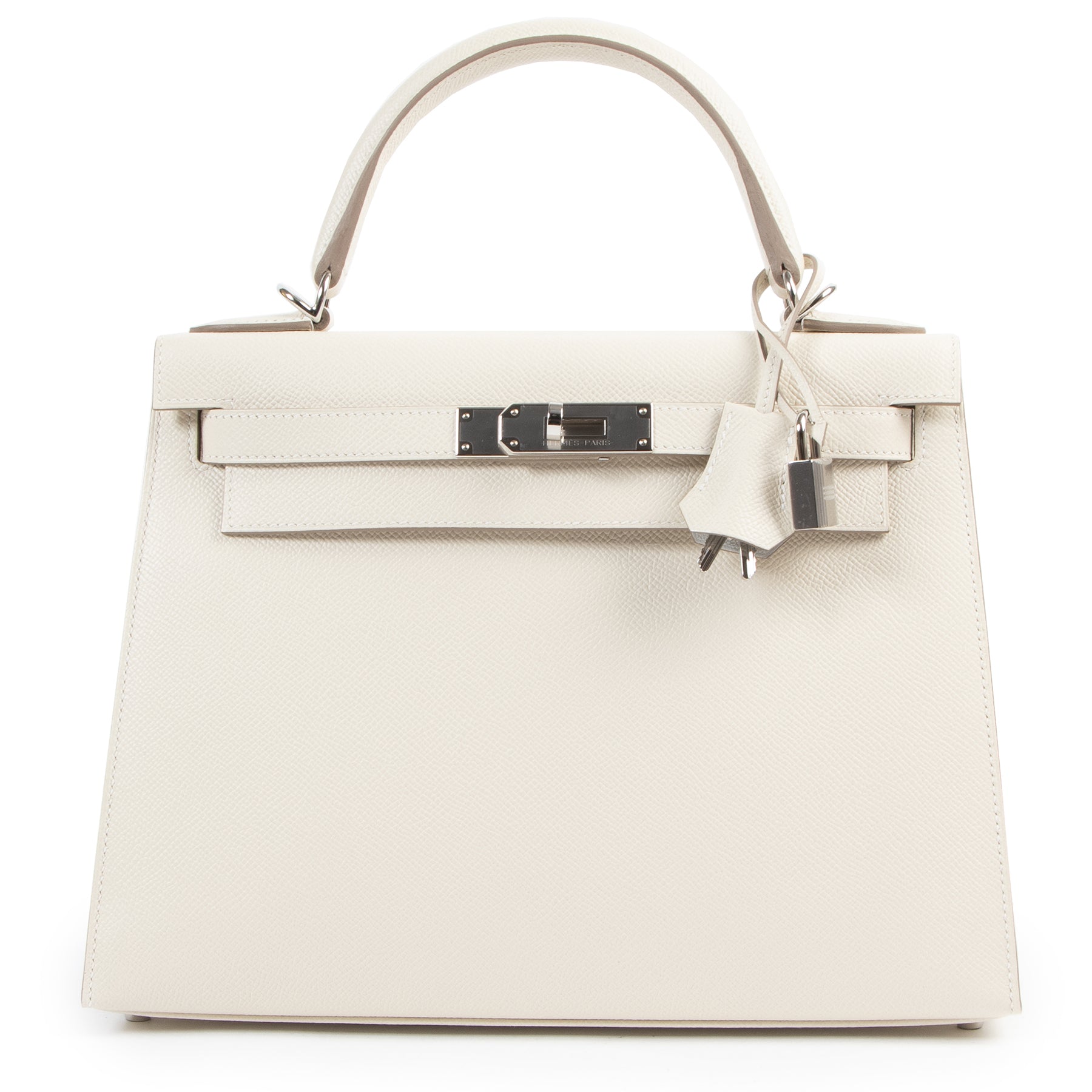 *RARE* Hermès Kelly 28 Sellier Epsom Perso Craie x Gris Perle GHW