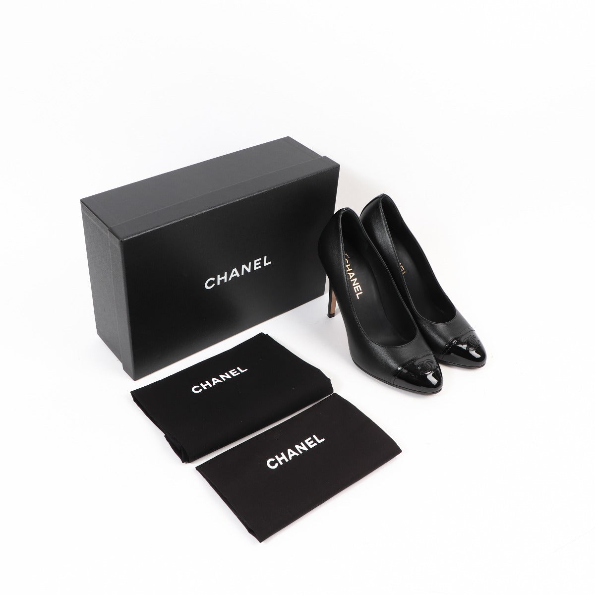 Chanel Black Classic Timeless CC Heels