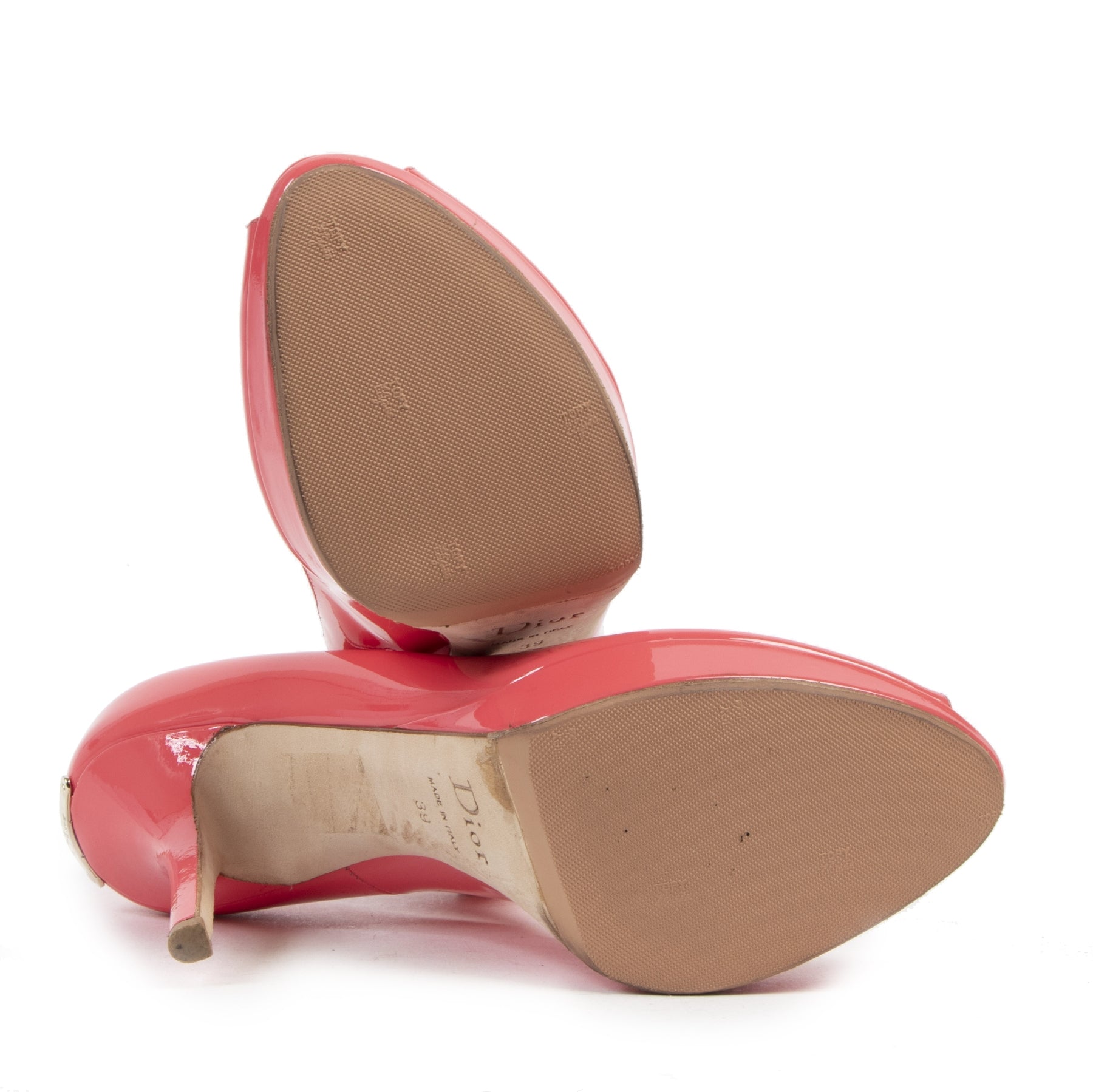 Authentique seconde-main vintage Dior Pink Open Toe Pumps - Size 39 achète en ligne webshop LabelLOV