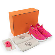 Hermès Pink Elastic Synthetic Flex Sneakers