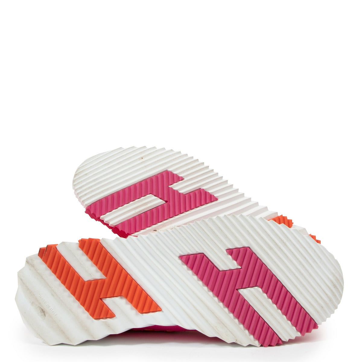 Baskets Hermès Flex en matière synthétique élastique rose - Taille 39