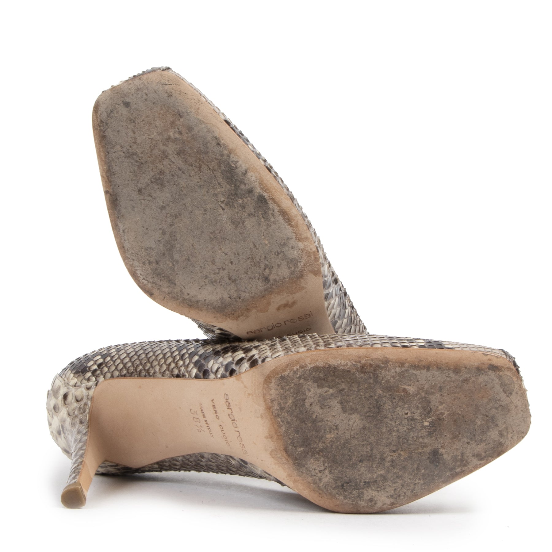 Authentique seconde-main vintage Sergio Rossi Snake Pumps - Size 38,5 achète en ligne webshop LabelLOV