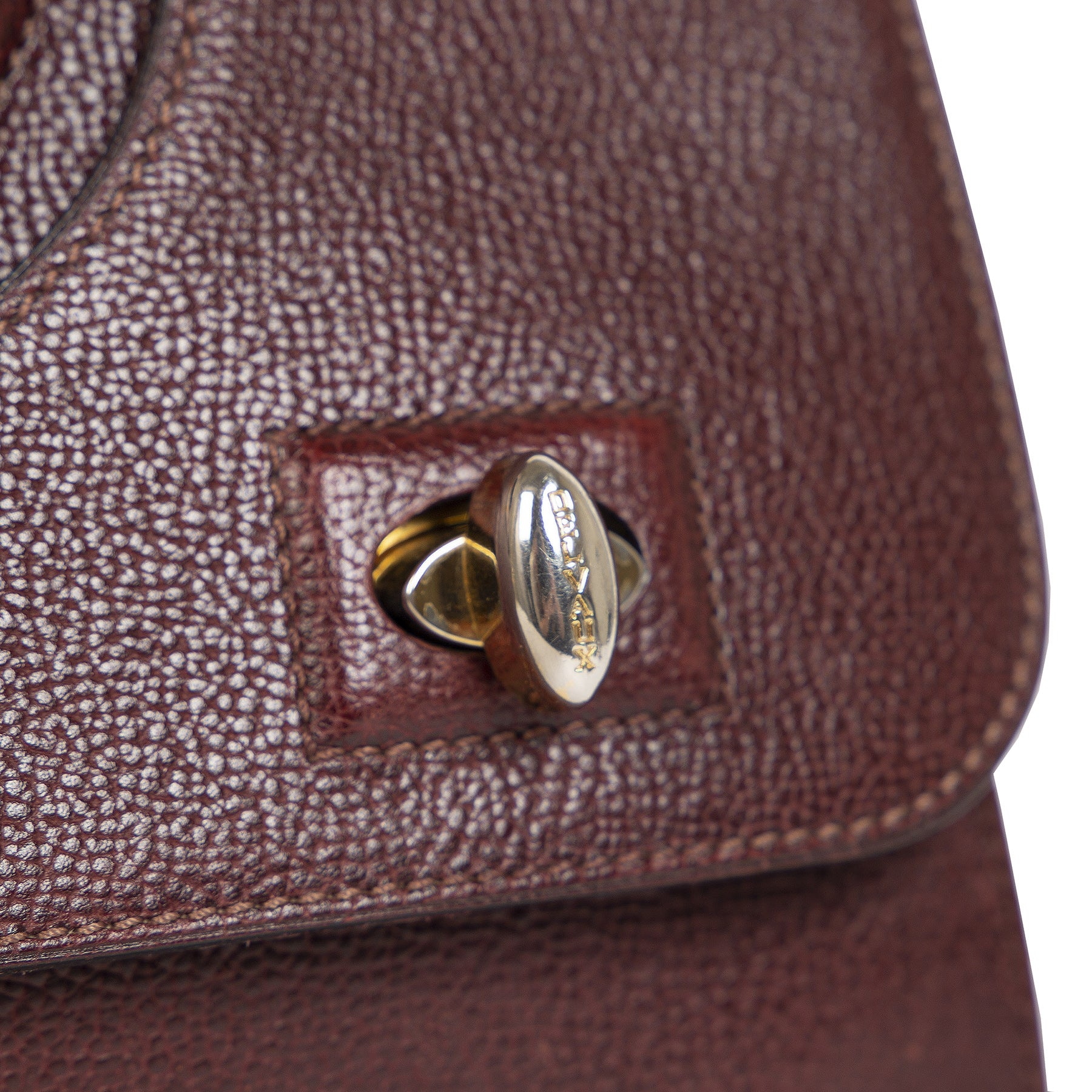 Authentieke Tweedehands Delvaux Burgundy D Handle Bag juiste prijs veilig online shoppen luxe merken webshop winkelen Antwerpen België mode fashion