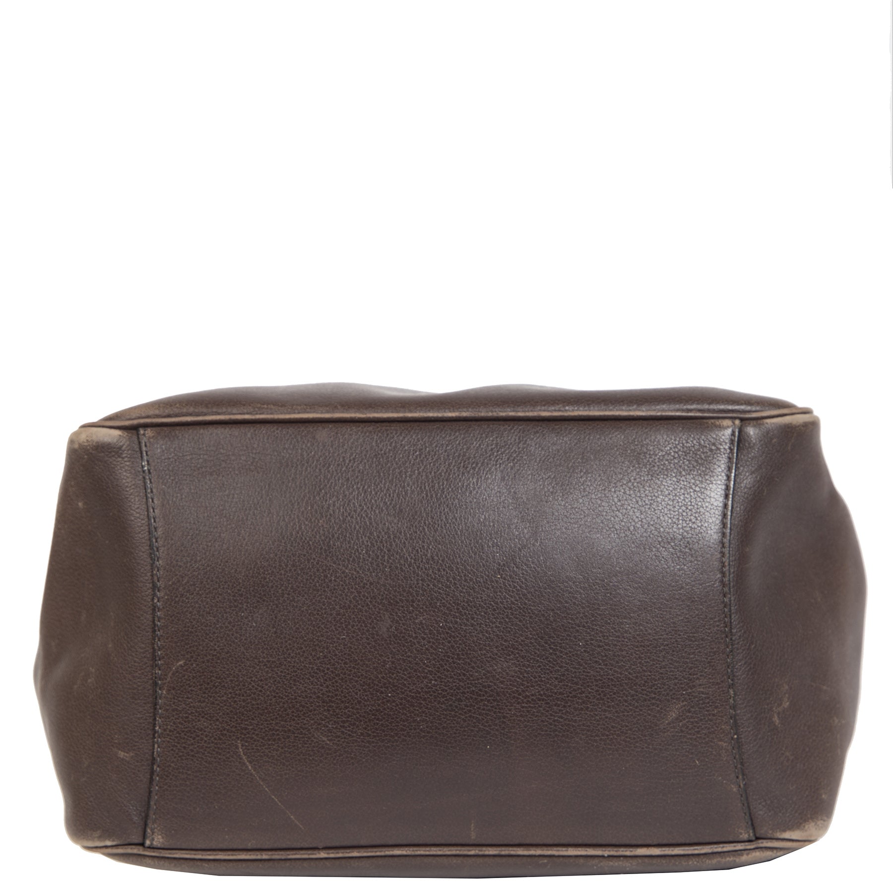 Authentieke Tweedehands Delvaux Dark Brown Leather Shoulder Bag juiste prijs veilig online shoppen luxe merken webshop winkelen Antwerpen België mode fashion