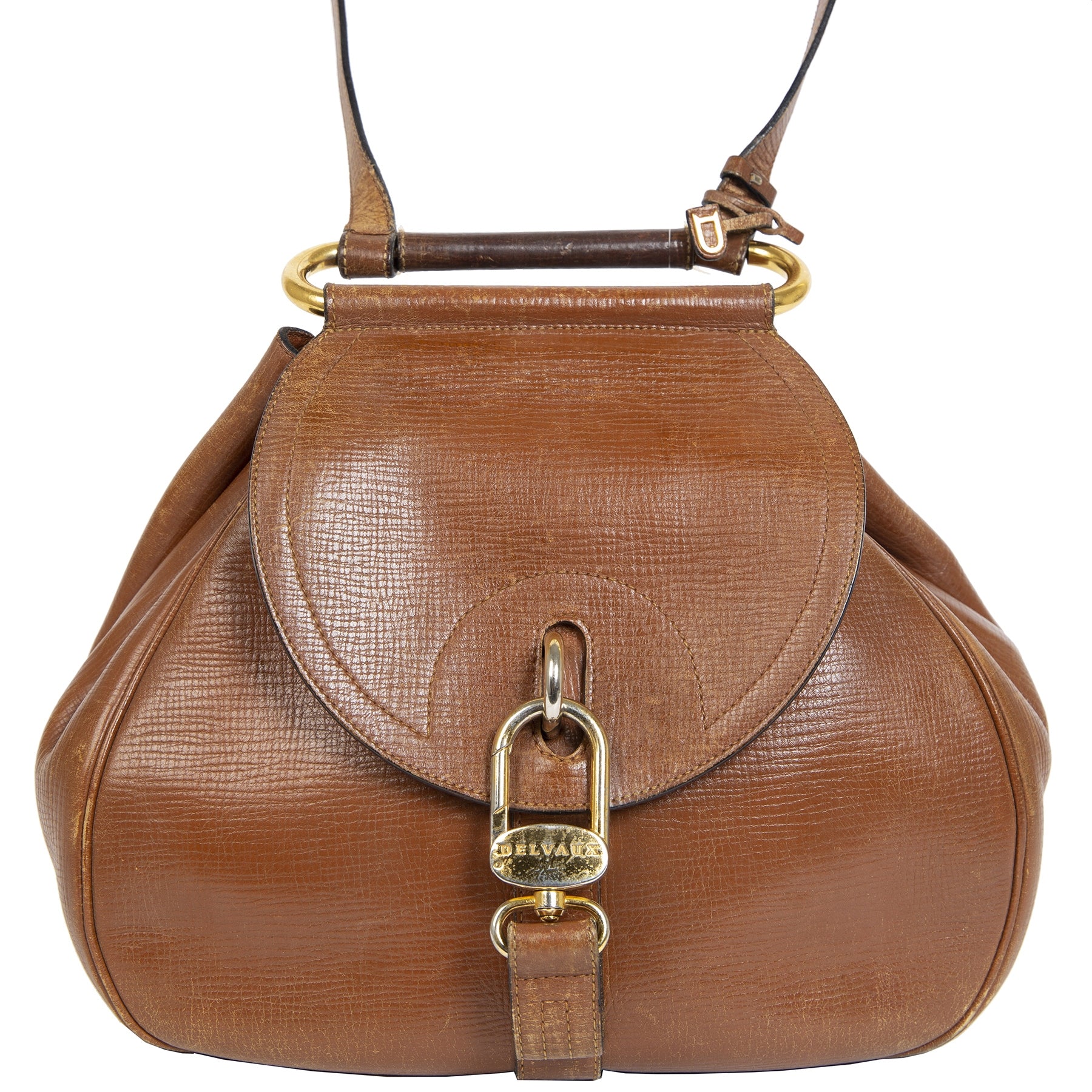 Delvaux Cognac Cerceau Jumping Bag kopen aan de beste prijs bij Labellov in Antwerpen