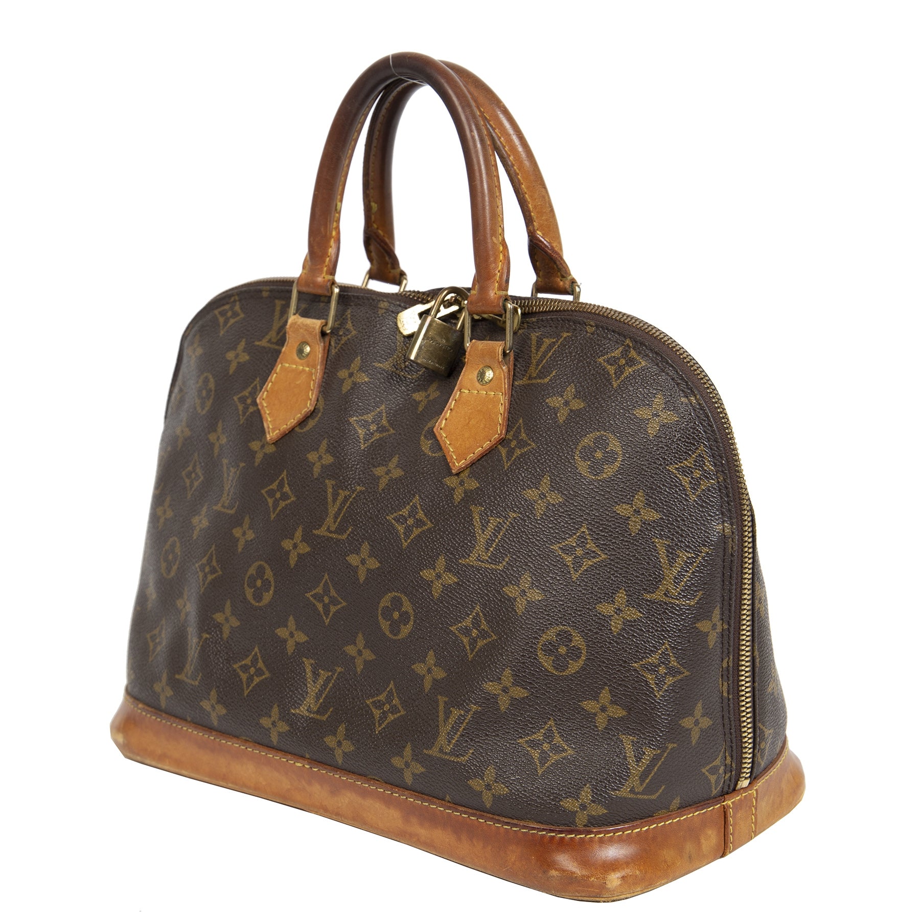 Authentieke Tweedehands Louis Vuitton Monogram Alma PM Bag juiste prijs veilig online shoppen luxe merken webshop winkelen Antewerpen België mode fashion