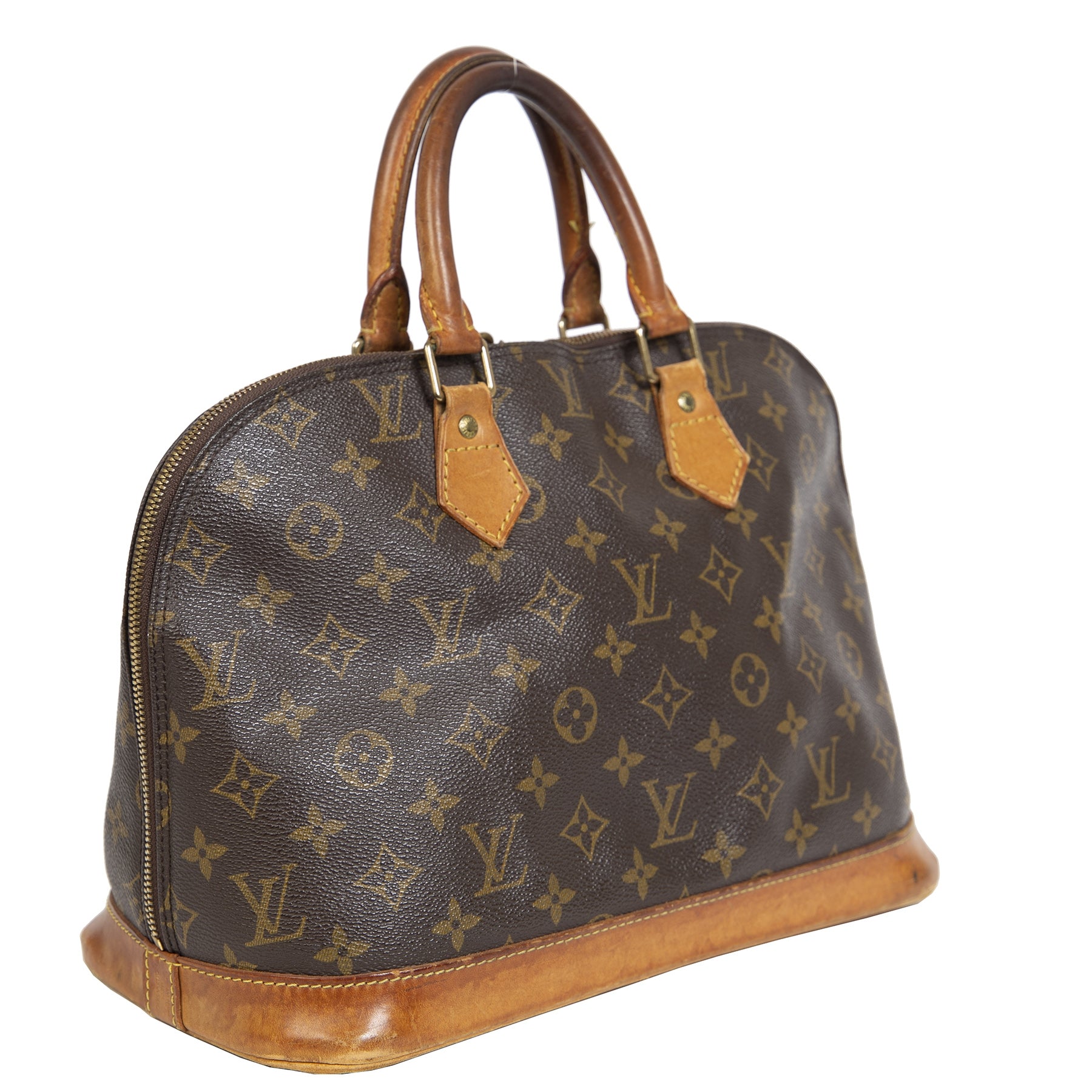 Authentieke Tweedehands Louis Vuitton Monogram Alma PM Bag juiste prijs veilig online shoppen luxe merken webshop winkelen Antewerpen België mode fashion