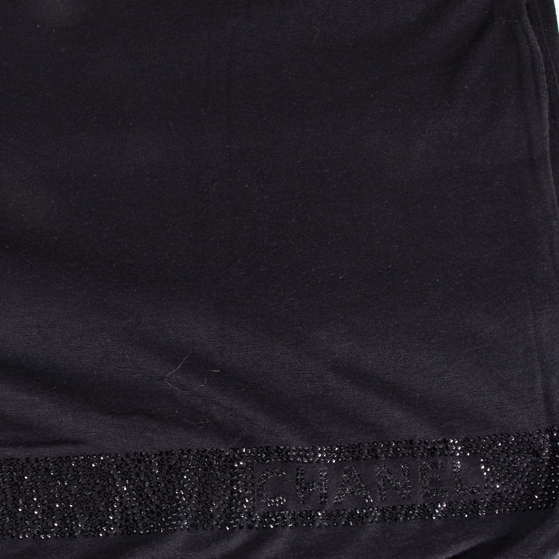 Chanel Cashmere Silk Scarf Black