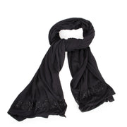 Chanel Cashmere Silk Scarf Black