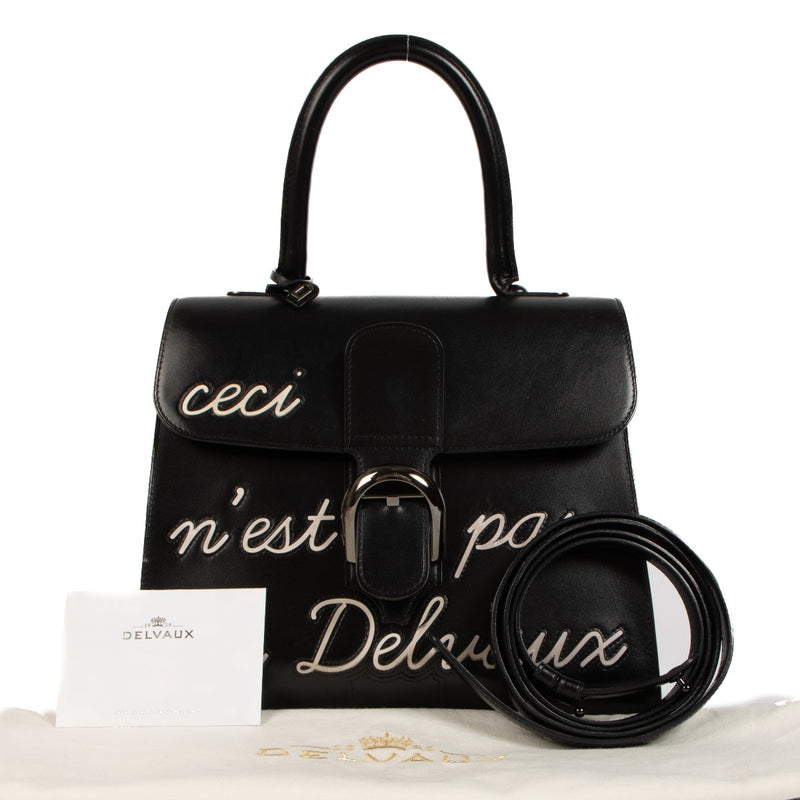 Shop 100% authentic second-hand Delvaux Black Brillant L'Humour MM on Labellov.com