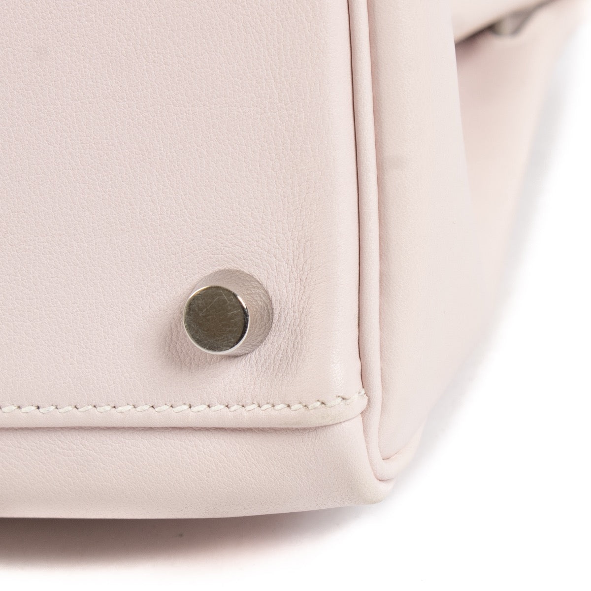 Authentic second hand Hermès Kelly 32 Rose Dragée Swift PHW on www.labellov.com