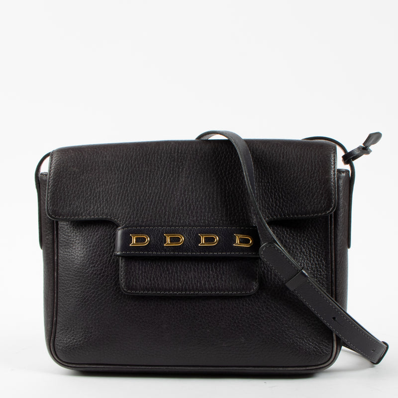 Shop this authentic Delvaux Black Leather Frimaire Crossbody Bag by Labellov.com