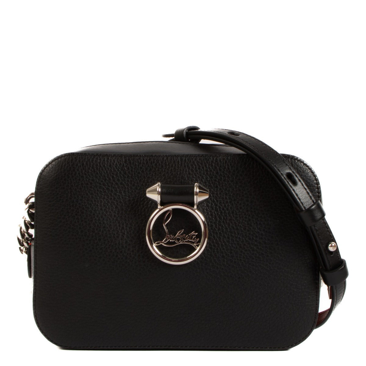 Christian Louboutin, crossbody, handbag, black, very good condition, preloved, Chain, Preloved, Labellov, Antwerp