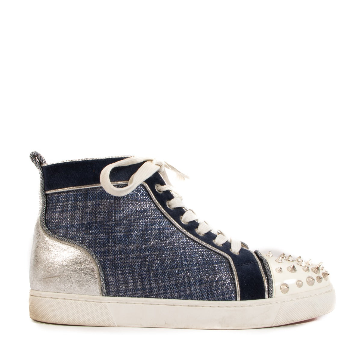 Christian Louboutin Lou Degra Spikes Sneakers - Size 37.5