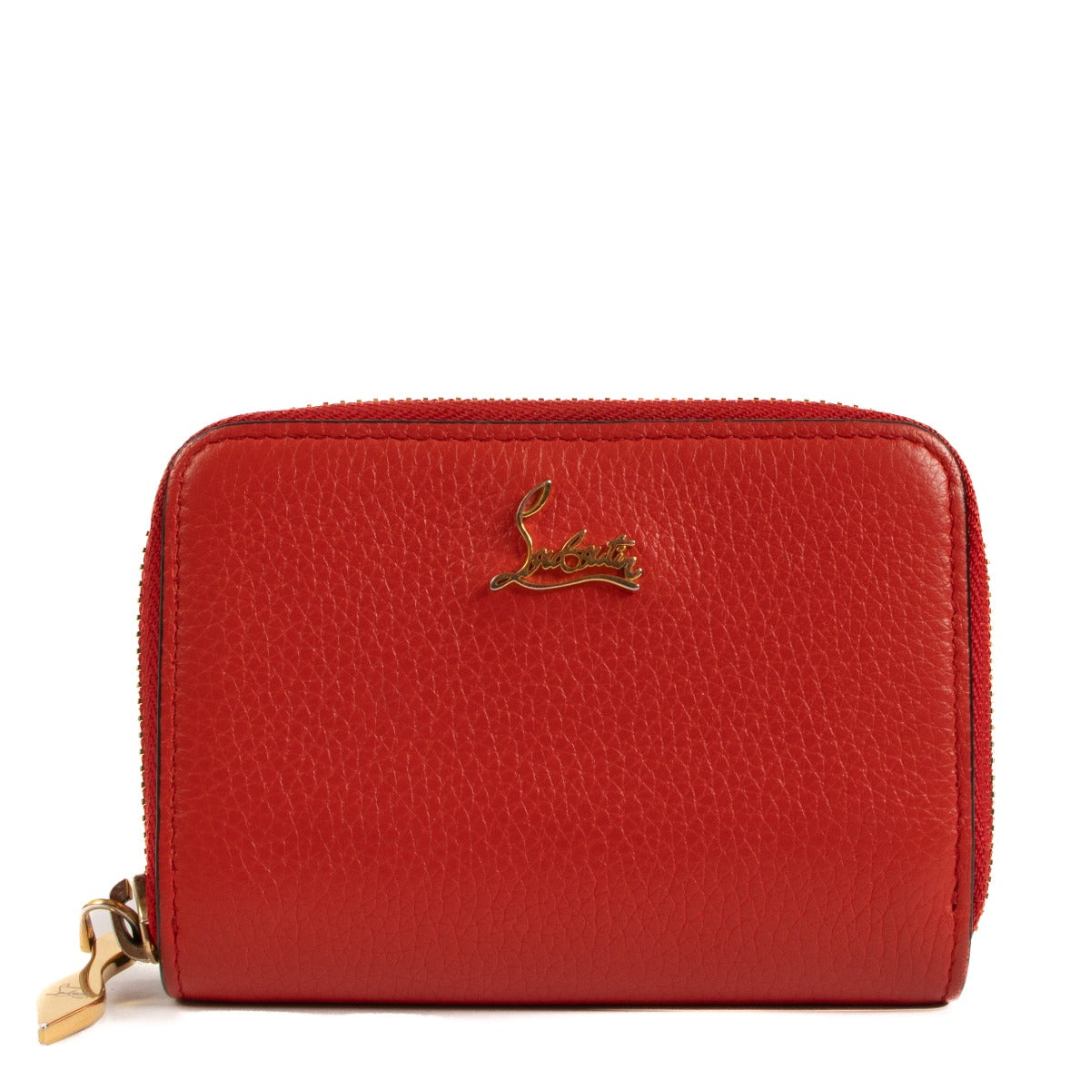 Christian Louboutin, Wallet, Red, Leather, Panettone, Coin purse, Labellov, Antwerp