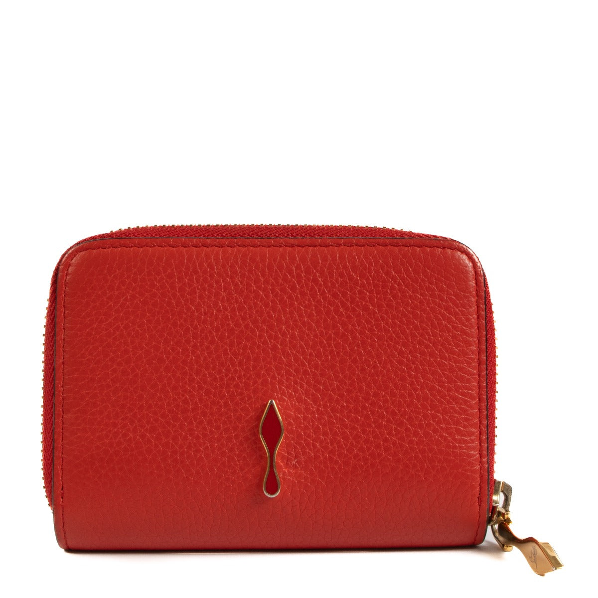 Christian Louboutin, Wallet, Red, Leather, Panettone, Coin purse, Labellov, Antwerp