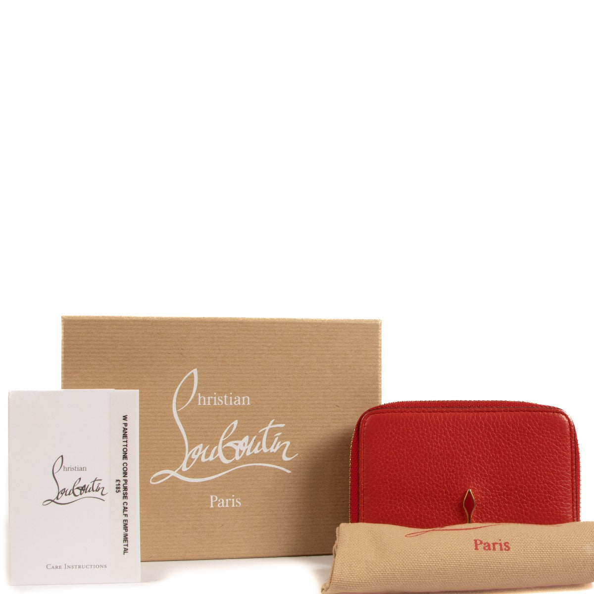 Porte-monnaie Christian Louboutin Panettone rouge