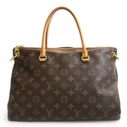 Louis Vuitton Pallas Monogram Havane Bag at Labellov. Designer vintage handbags at a fair price.