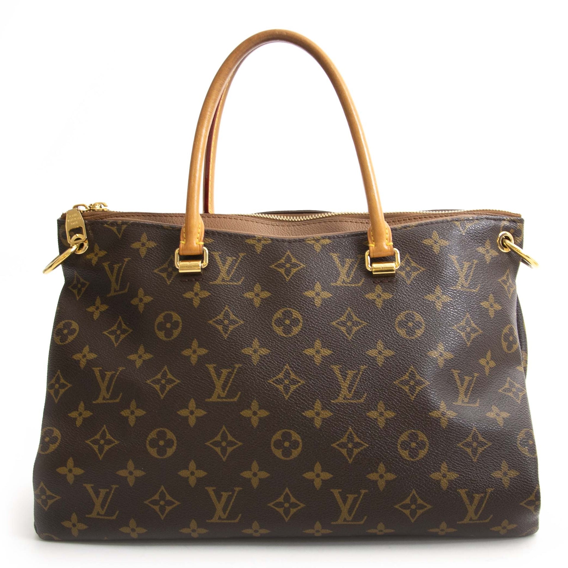 Louis Vuitton Pallas Monogram Havane Bag at Labellov. Designer vintage handbags at a fair price.